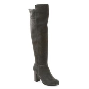Kenzie Over-the-Knee Suede Heeled Boots